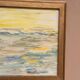 Mid-Century Oil on Panel "Waves" by Aline Rolfstadius, Vintage & Framed 28×22cm