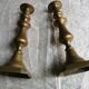 Pair of brass candlesticks