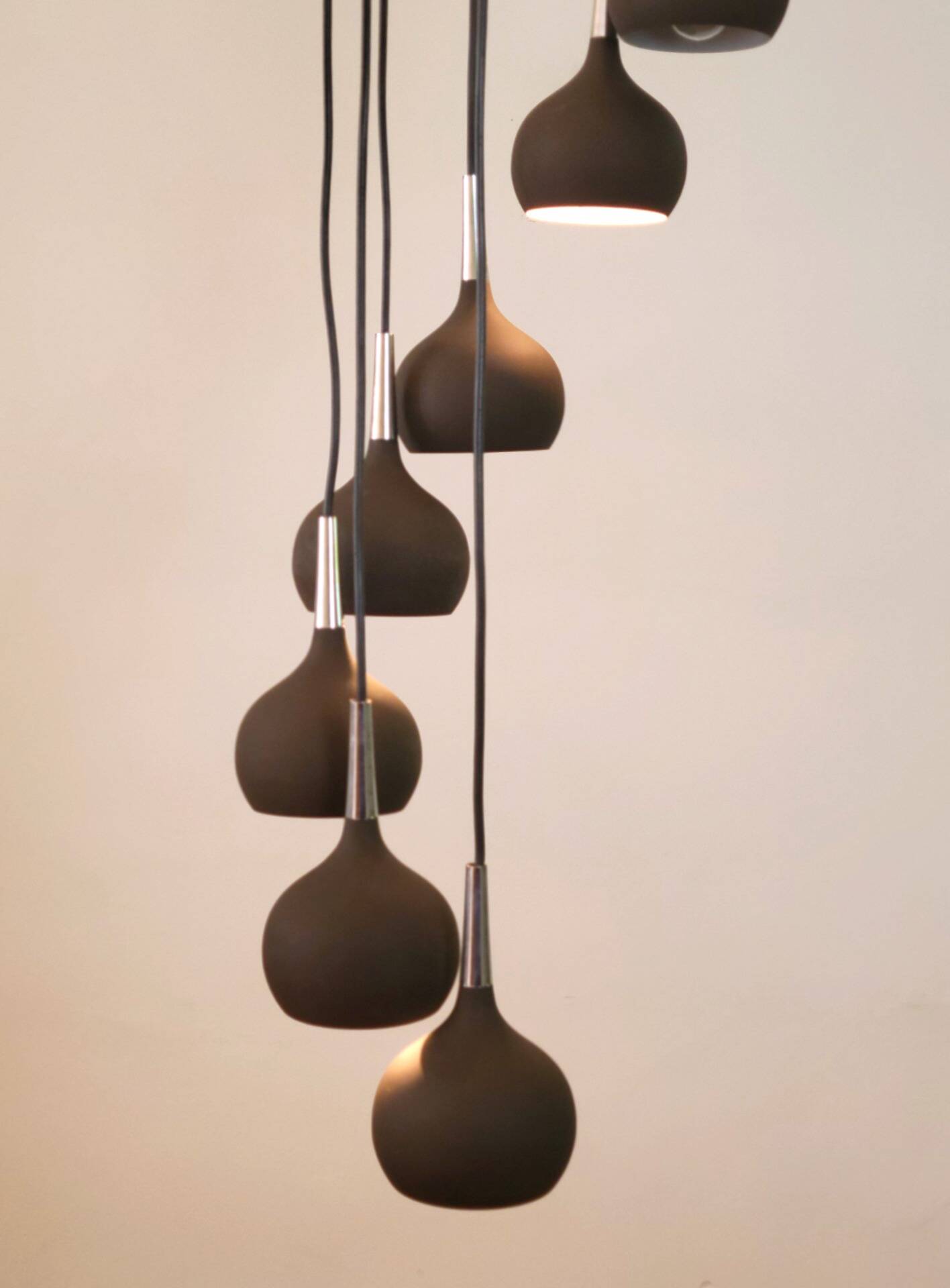Large cascade pendant lamp by Hans Agne Jakobsson for AB Markaryd