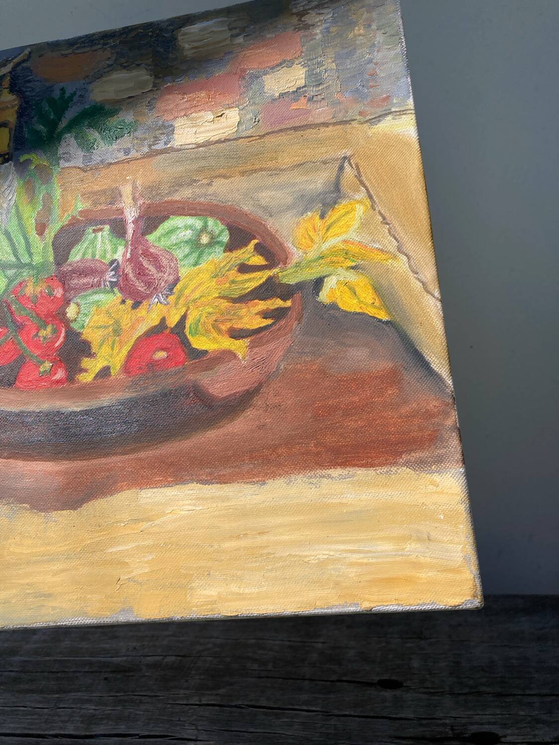 Still life painting oil on canvas