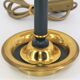 Empire style bronze hot water bottle lamp three lights and lacquered lampshade Lucien Gau