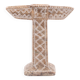 Moroccan candle holder in beige stone, 1970s