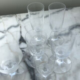 Set of Lalique stemmed glasses