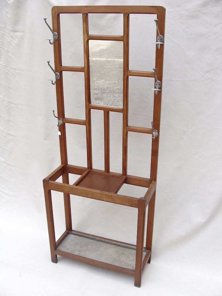 Vintage wooden wall dressing room