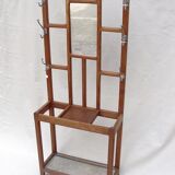 Vintage wooden wall dressing room