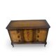 Commode italienne en placage et bois massif de noyer, années 1940-1950