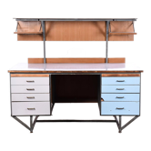 Vintage metal workbench