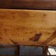 Old farmhouse table made entirely of restored solid oak.