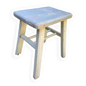 Small vintage wooden stool