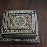 Cigarette box, musical in marquetry