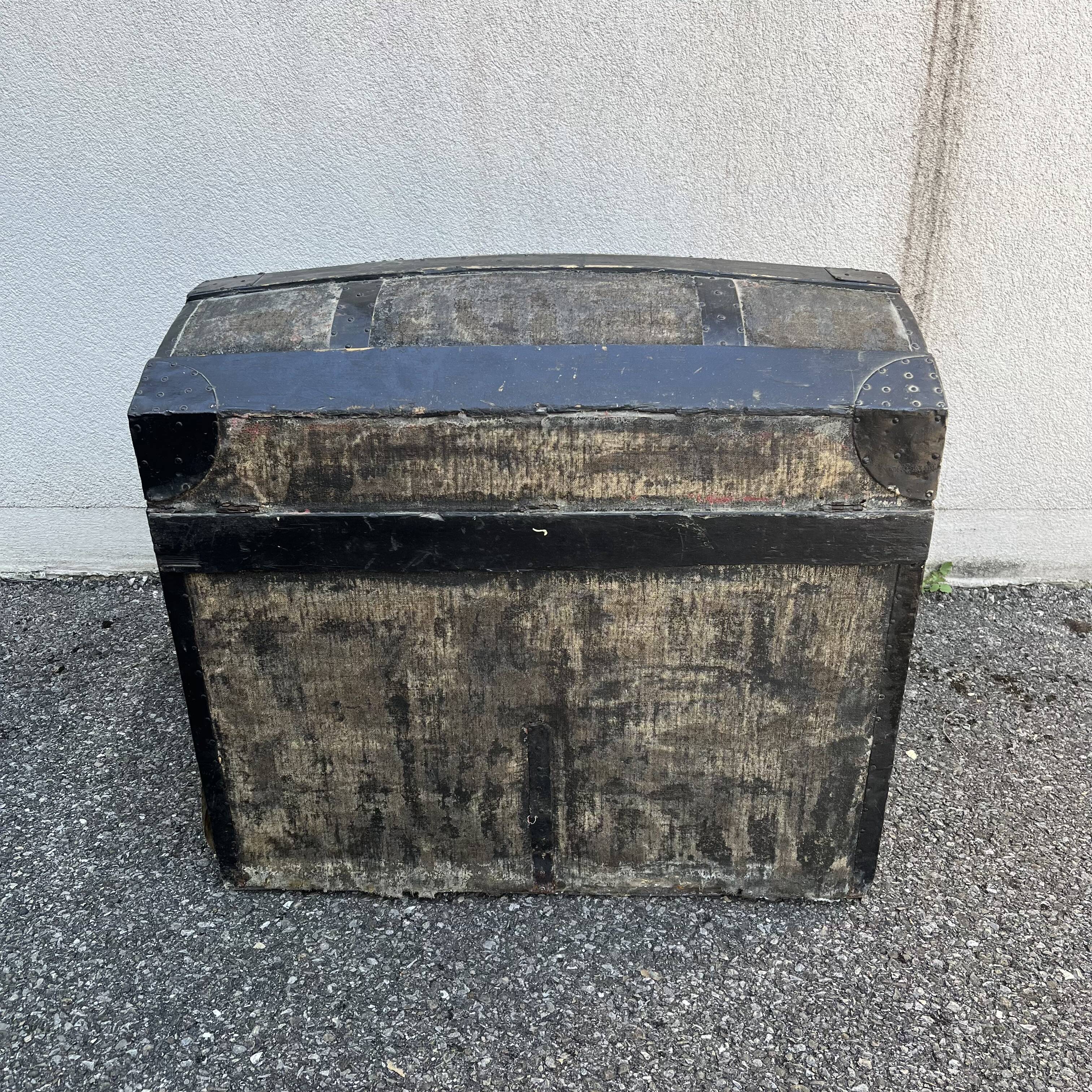 Old wooden trunk