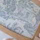 Wooden tray and blue toile de Jouy