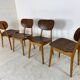 Set of 4 Scandinavian teak lounge chairs by Cees Braakman for Pastoe 1950s