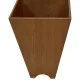 Vintage wooden planter with a minimalist, geometric design