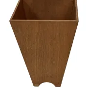 Jardinière en bois minimaliste, géométrique vintage