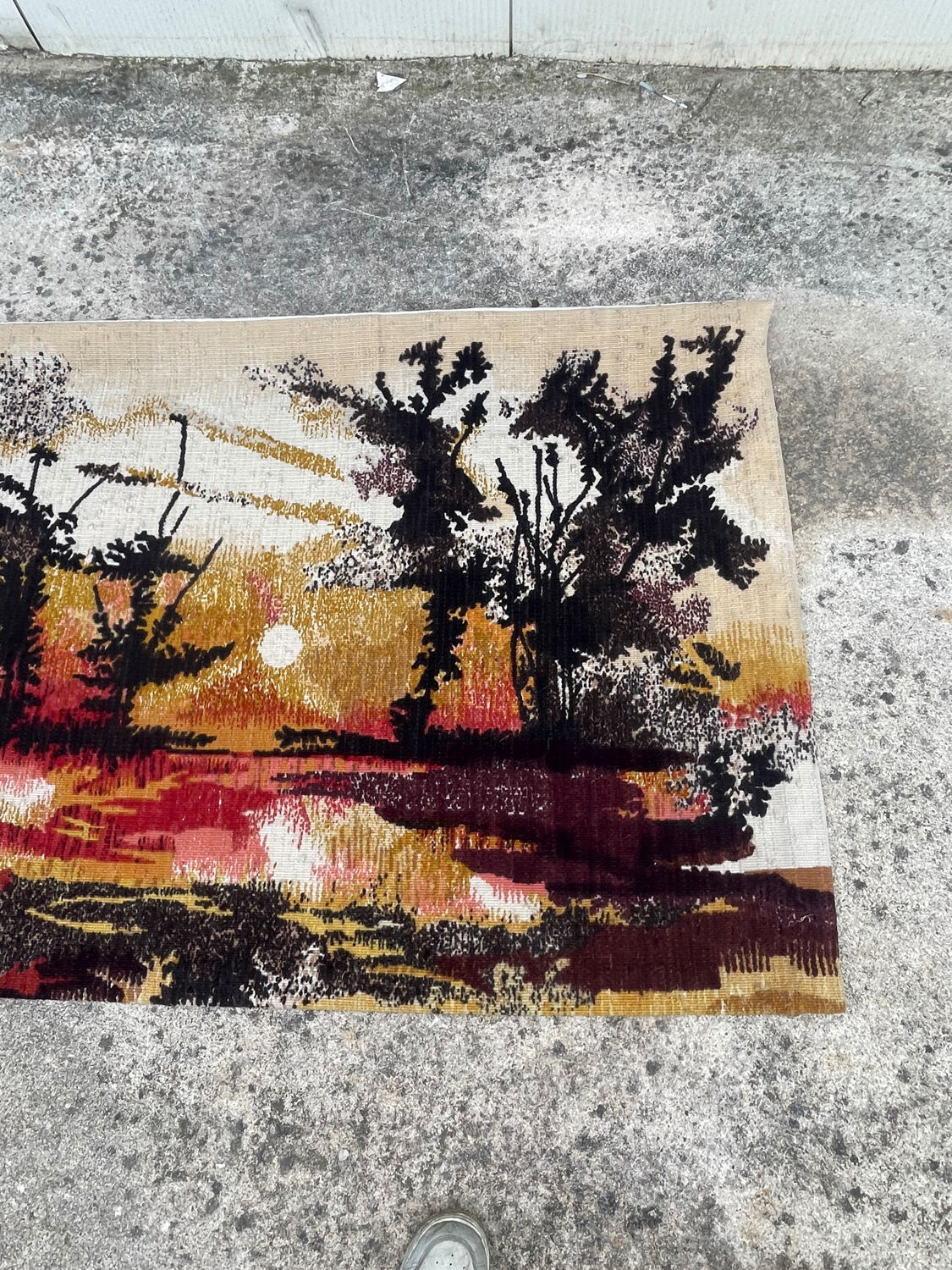 Tapisserie sérigraphie d’Aubusson Crépuscule de Gemmanick