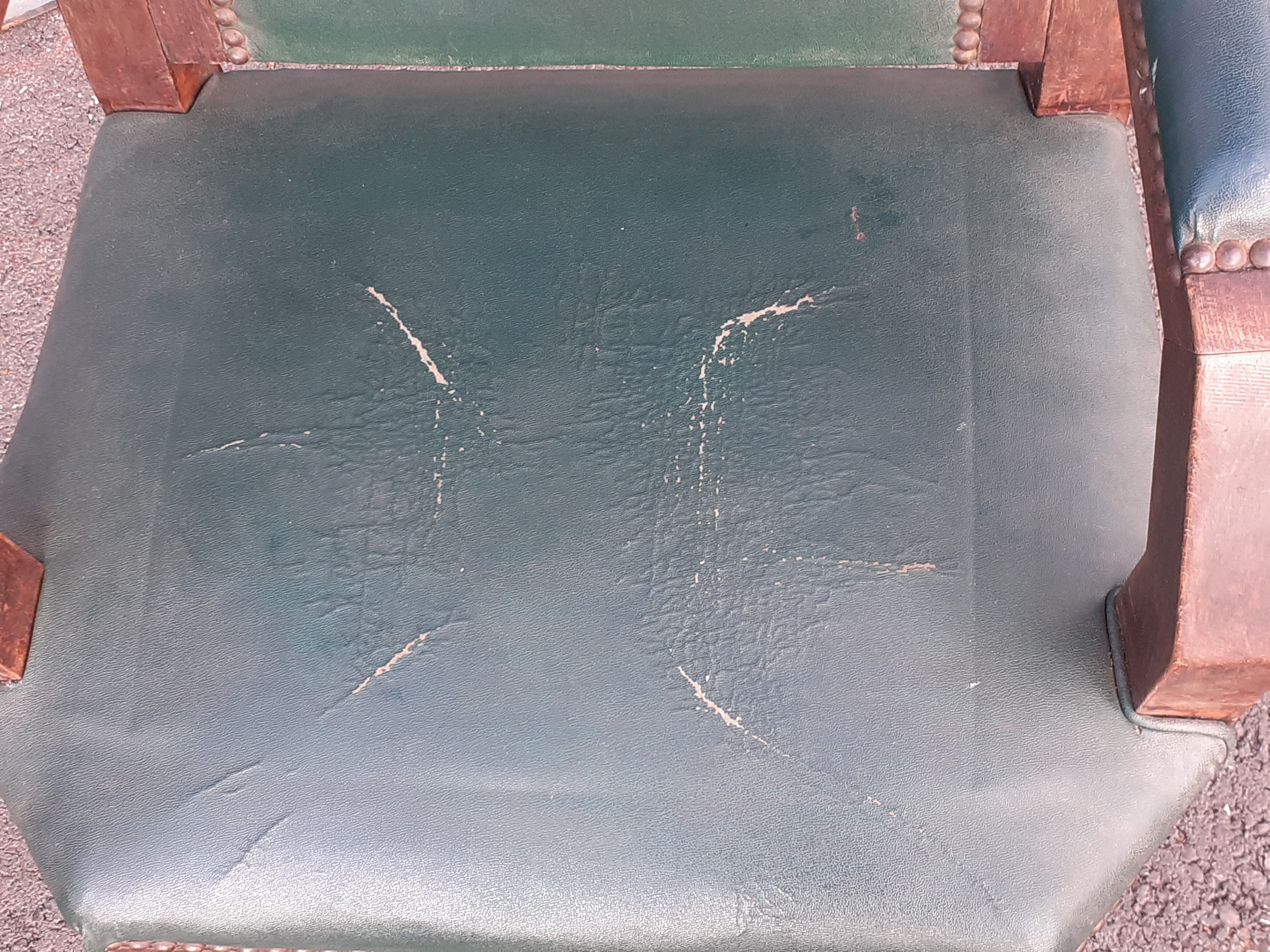 Fauteuil de bureau ancien administratif pivotant vintage