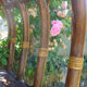 Vintage rattan library