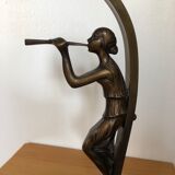 Bronze art deco lamp