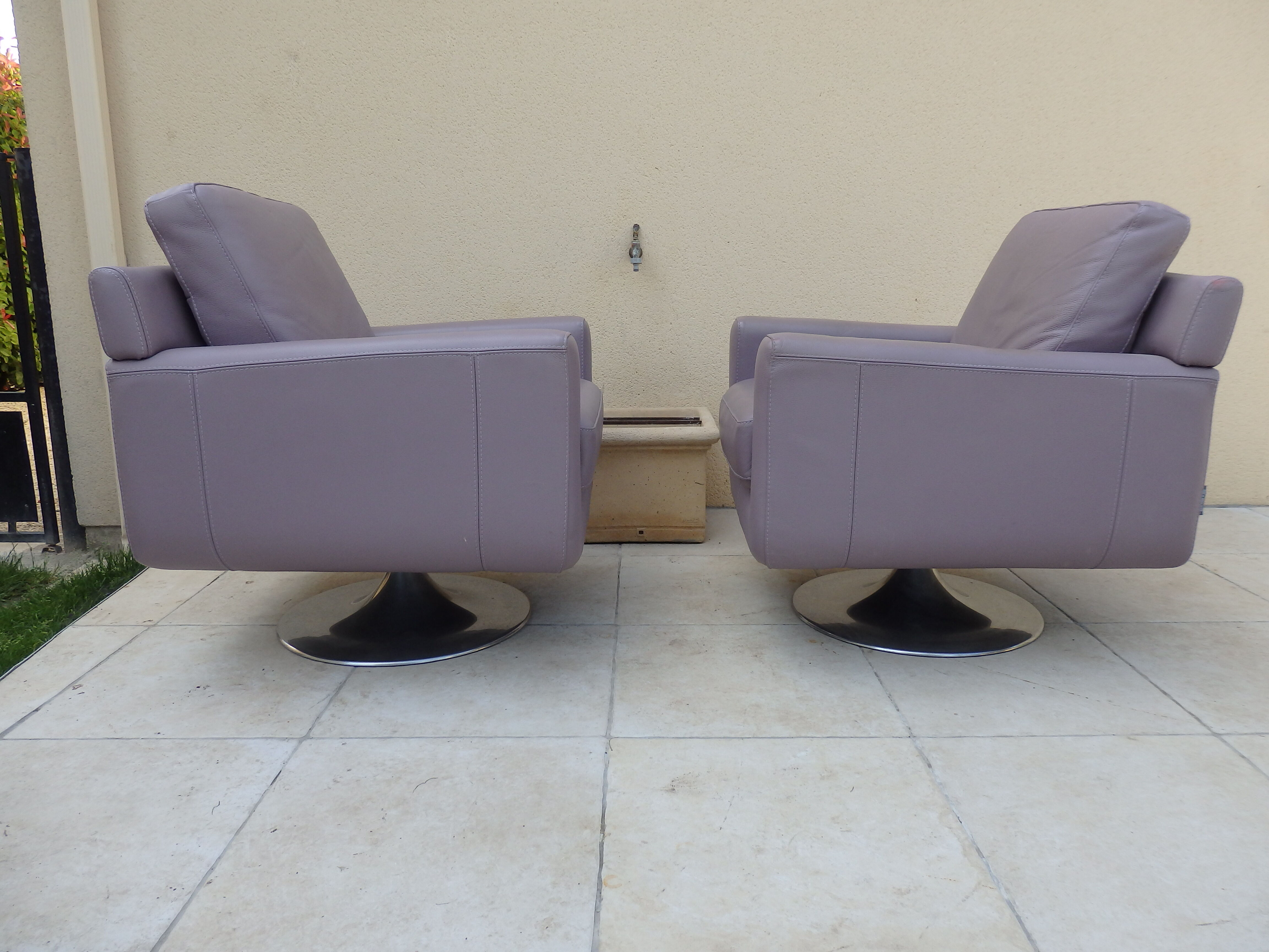 Pair of Italian design armchairs made in Italy