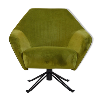 Chair chartreuse "P32" by Osvaldo glass for Tecno