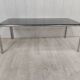 Vintage coffee table chrome and smoked glass