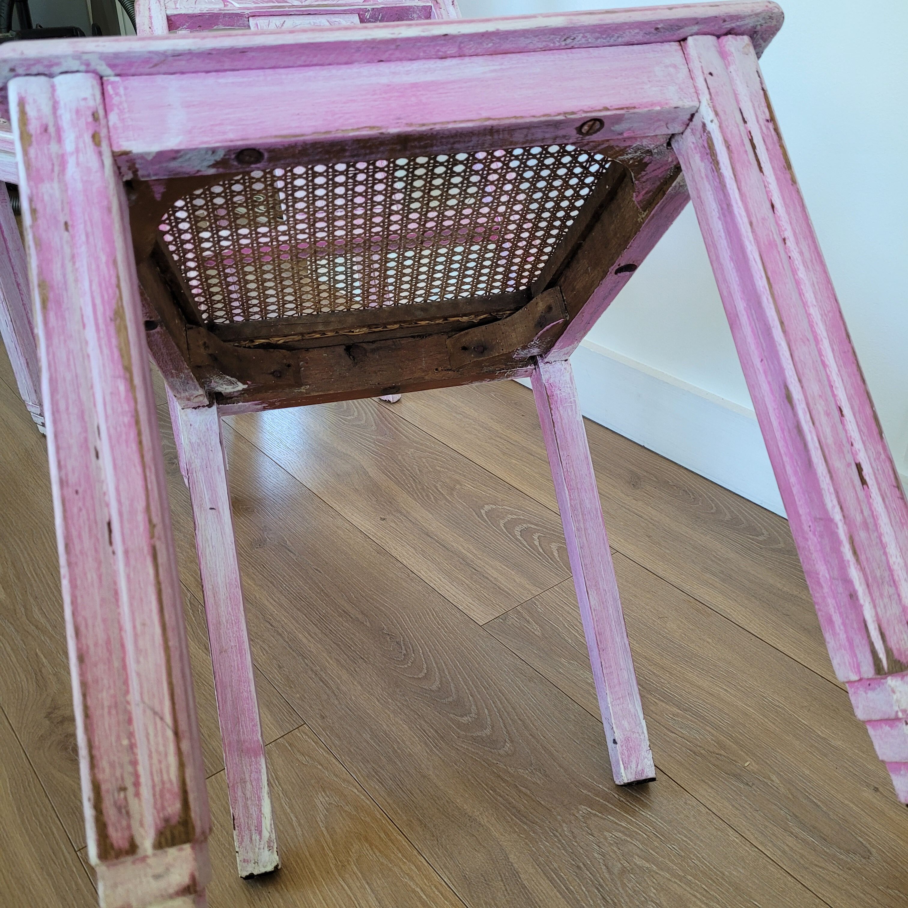 Lot de 2 chaises bois et cannage année 30