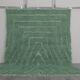 Traditional handwoven Berber rug in green, size 1.5/3.5 m.