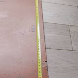 Art Deco beveled engraved mirror