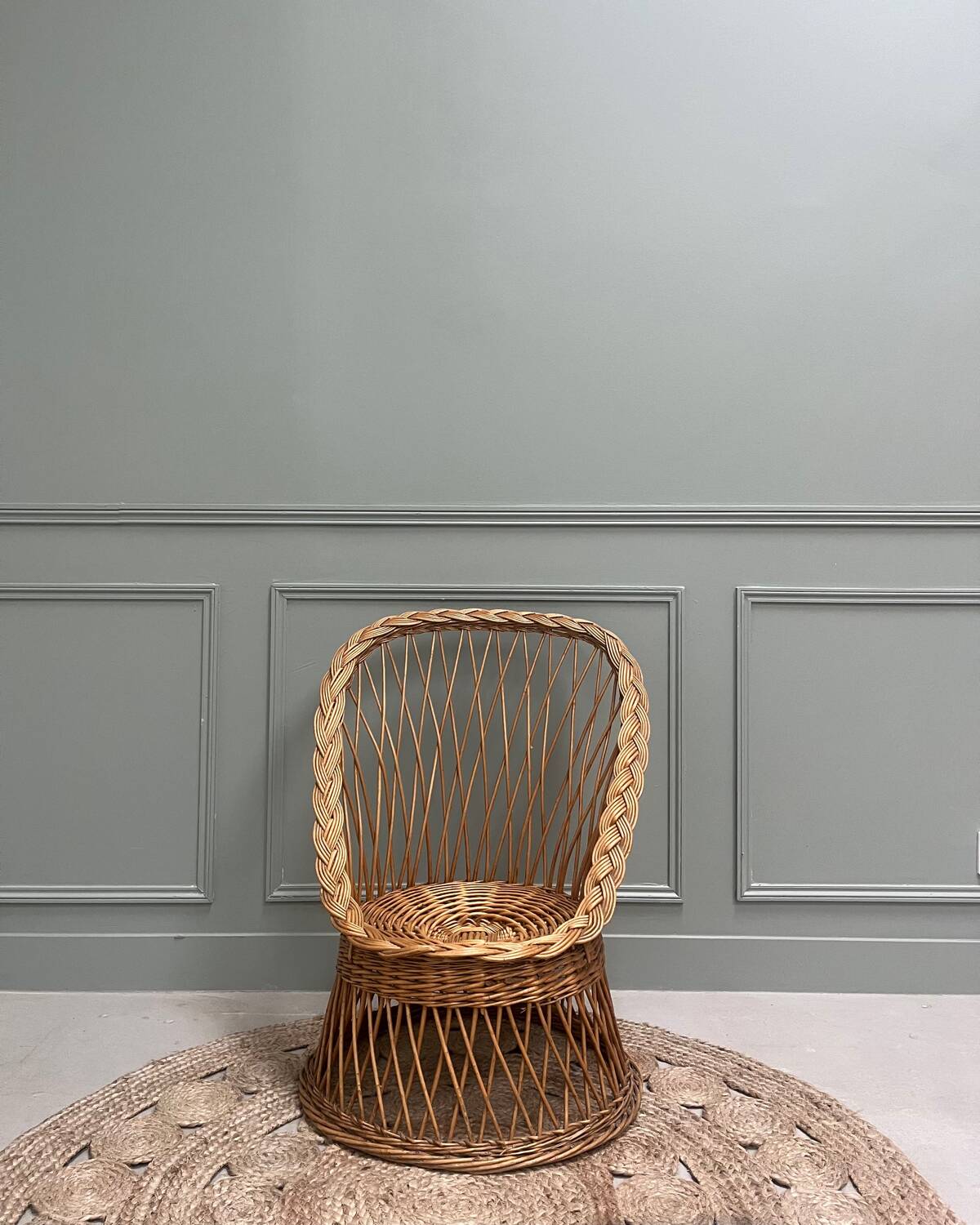 Fauteuil en rotin pour enfants