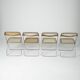 Set of 4 Plia chairs by Giancarlo Piretti for Castelli / Anonima Castelli, 1960s