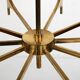 High Quality Ten Armed Brass Chandelier 1960s.