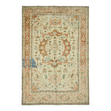 Turkish Handknotted Wool Oushak Rug 274 cm x 397 cm