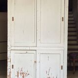 Armoire parisienne à 4 portes coulissantes vintage 1930-40