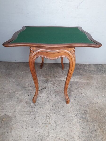 console table st Louis XV mahogany and walnut carved