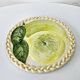 Vintage Ceramic Tarte Dish, Barbotine Lemon, 23 cm