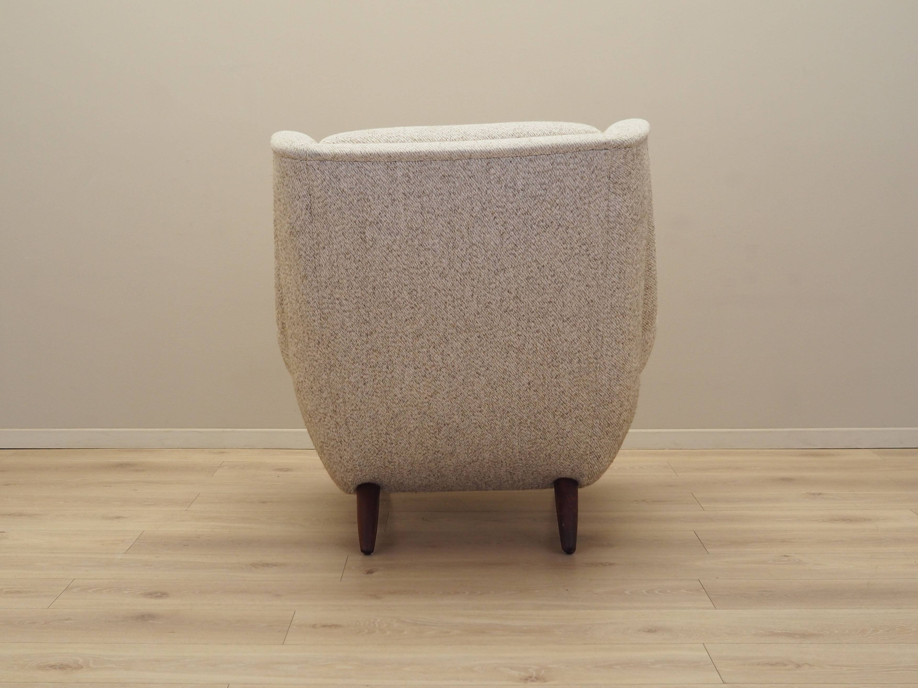 Beige armchair, Danish design, 1970s, production: Denmark
