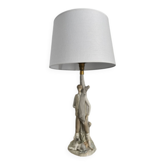 Pied de lampe en céramique vintage