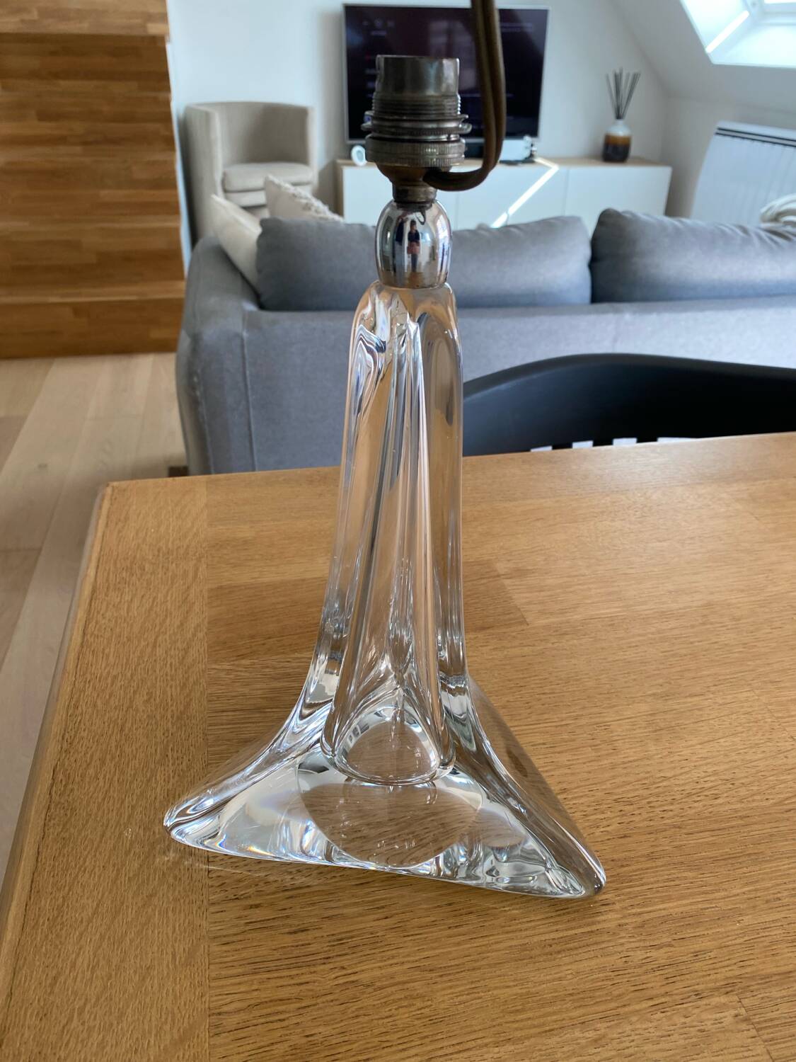 Saint Louis crystal lamp base