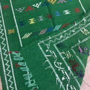 Handwoven Berber Kilim rug: Small Moroccan tribal accent rug