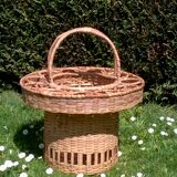 Rattan bottle holder
