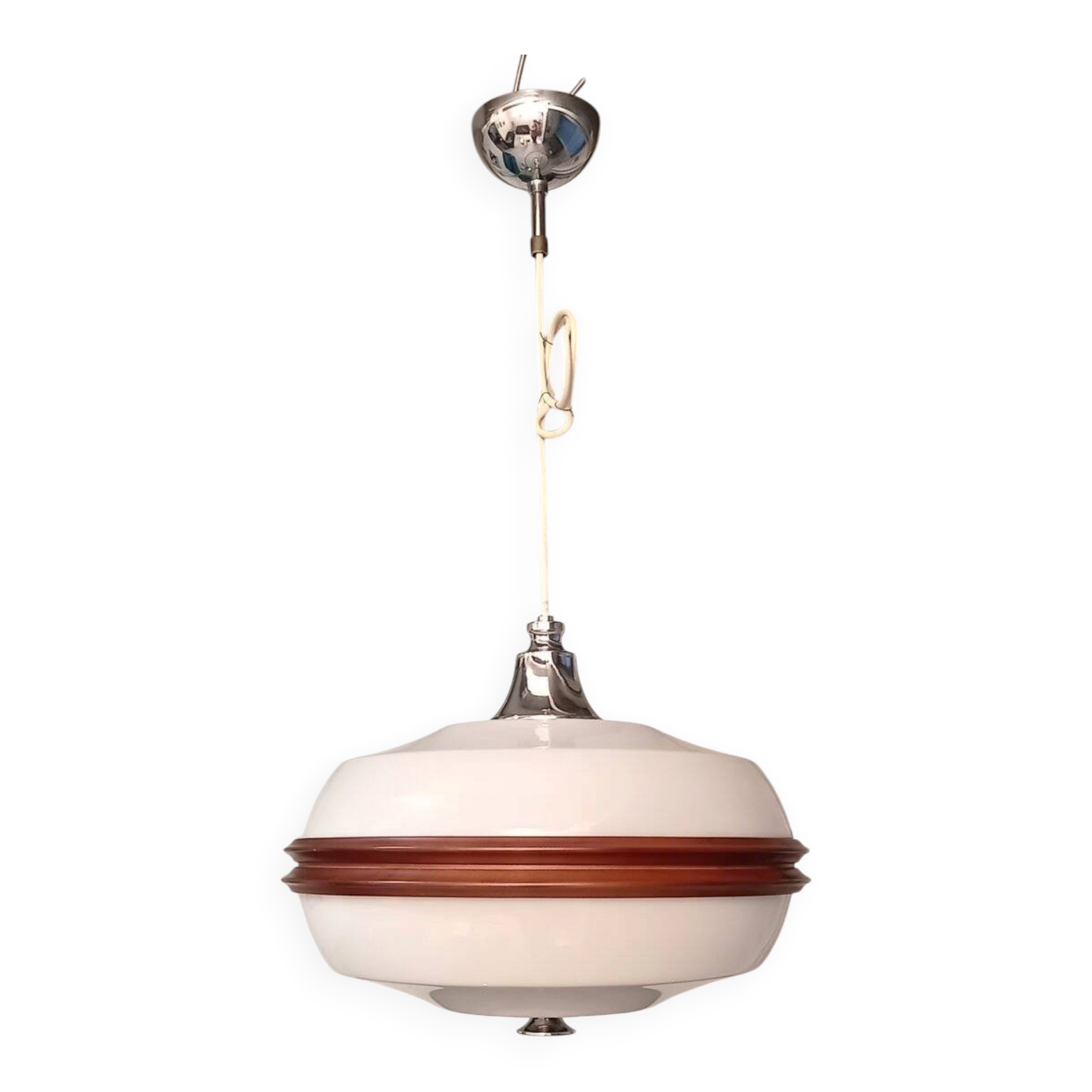 Serafino pendant lamp by A. Brotto and R. Conforti for Esperia, 1970s
