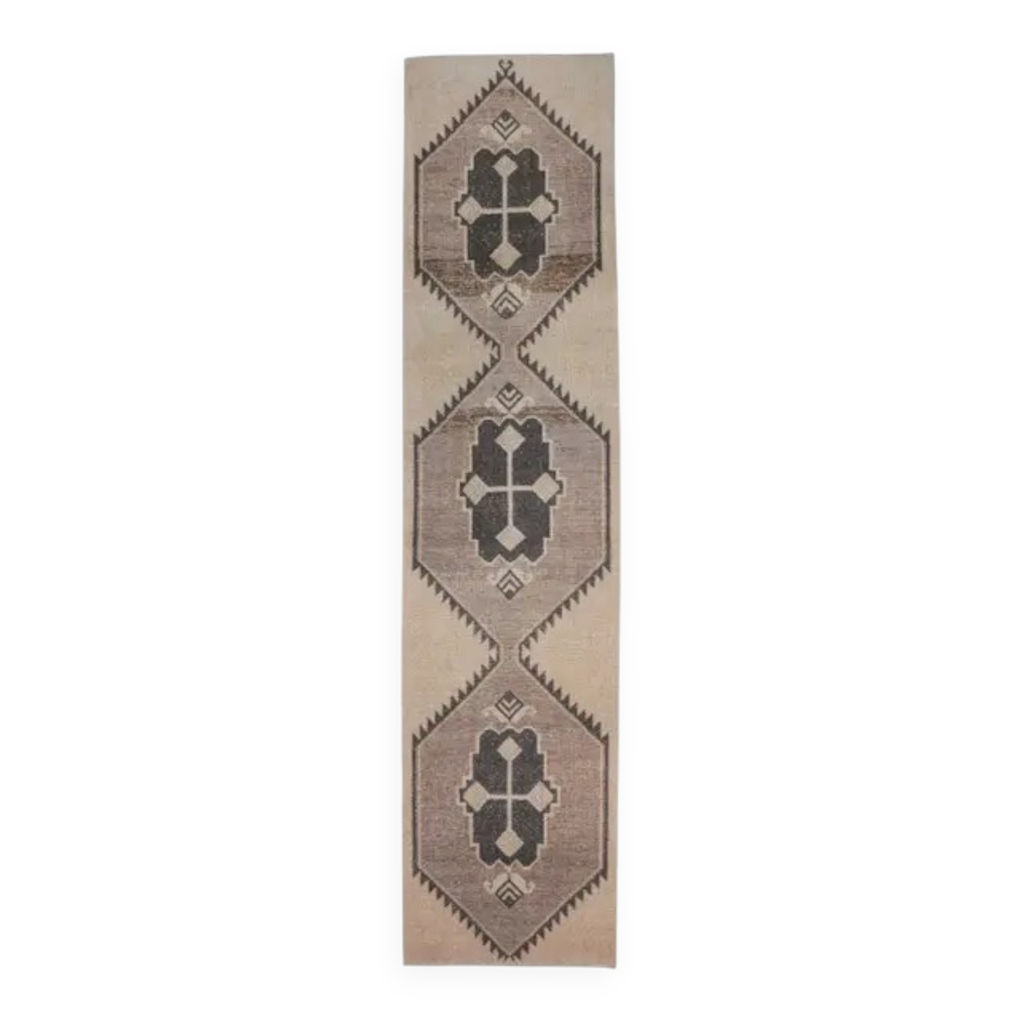 Couloir fait main Oushak turc 91x384