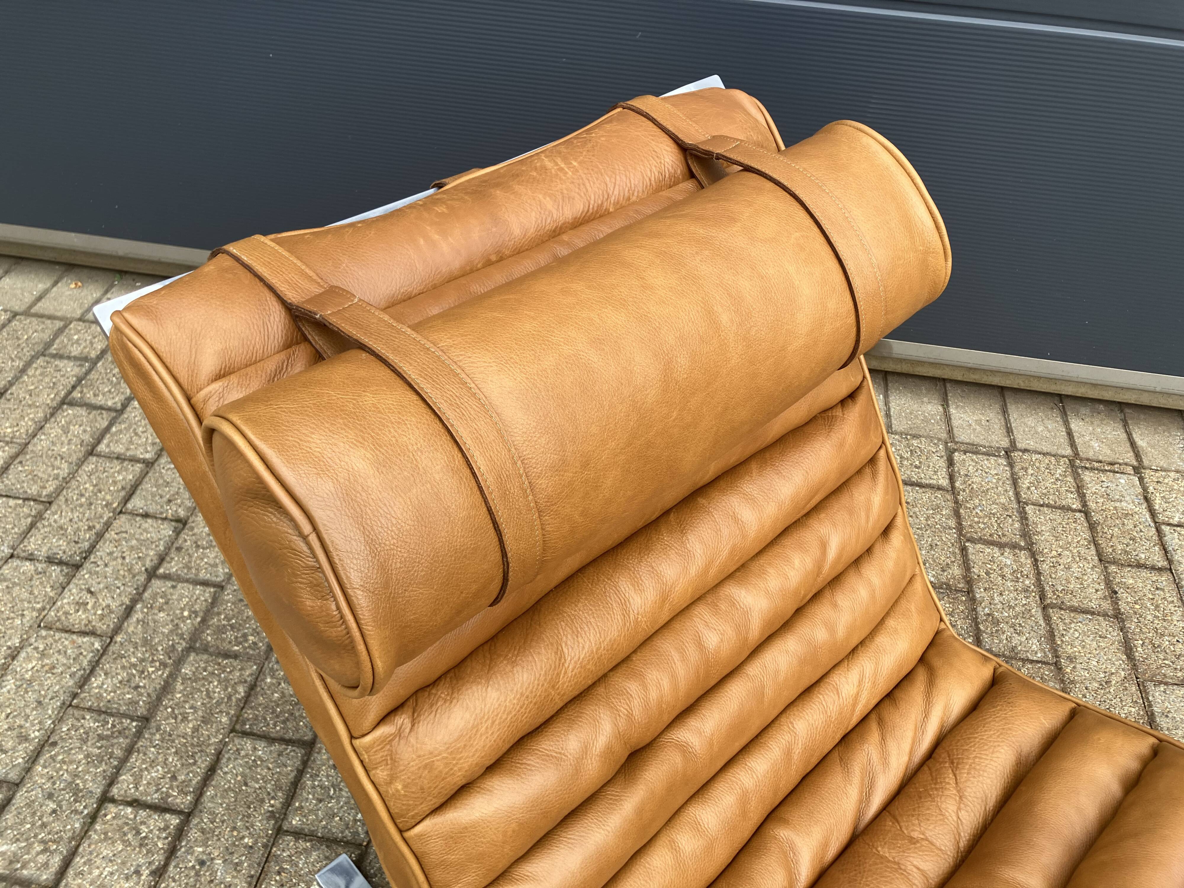 Arne norell ari lounge chair, camel cognac leather nieuwstaat!