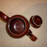 Cafetière très grande en céramique marron