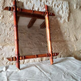 Bamboo mirror 45x53cm