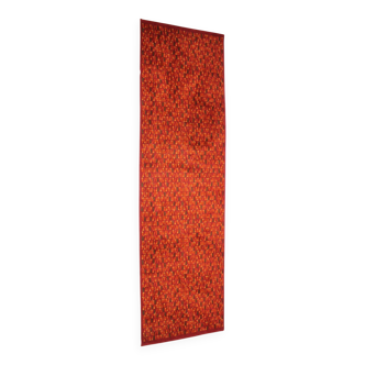 Red Wool Carpet with Original Design, 1960s