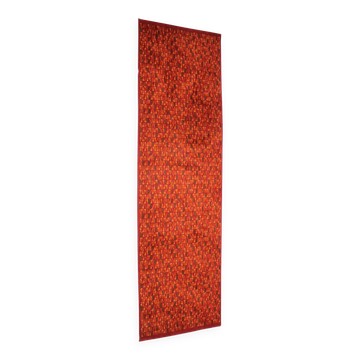 Red Wool Carpet with Original Design, 1960s