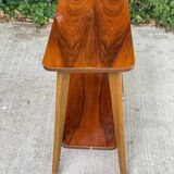 Scandinavian art deco serving trolley 1950 double top gilded rosewood