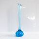 Vintage bright blue glass vase